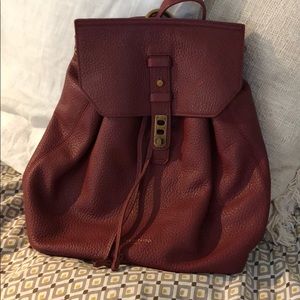 NEW Liebeskind Berlin leather backpack in maroon